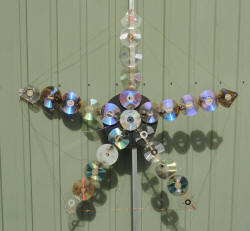 Xmas 09 Burnt CD Star